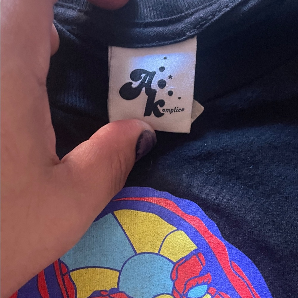 Akomplice Black Graphic Short Sleeve Tee - Picture 2 of 4